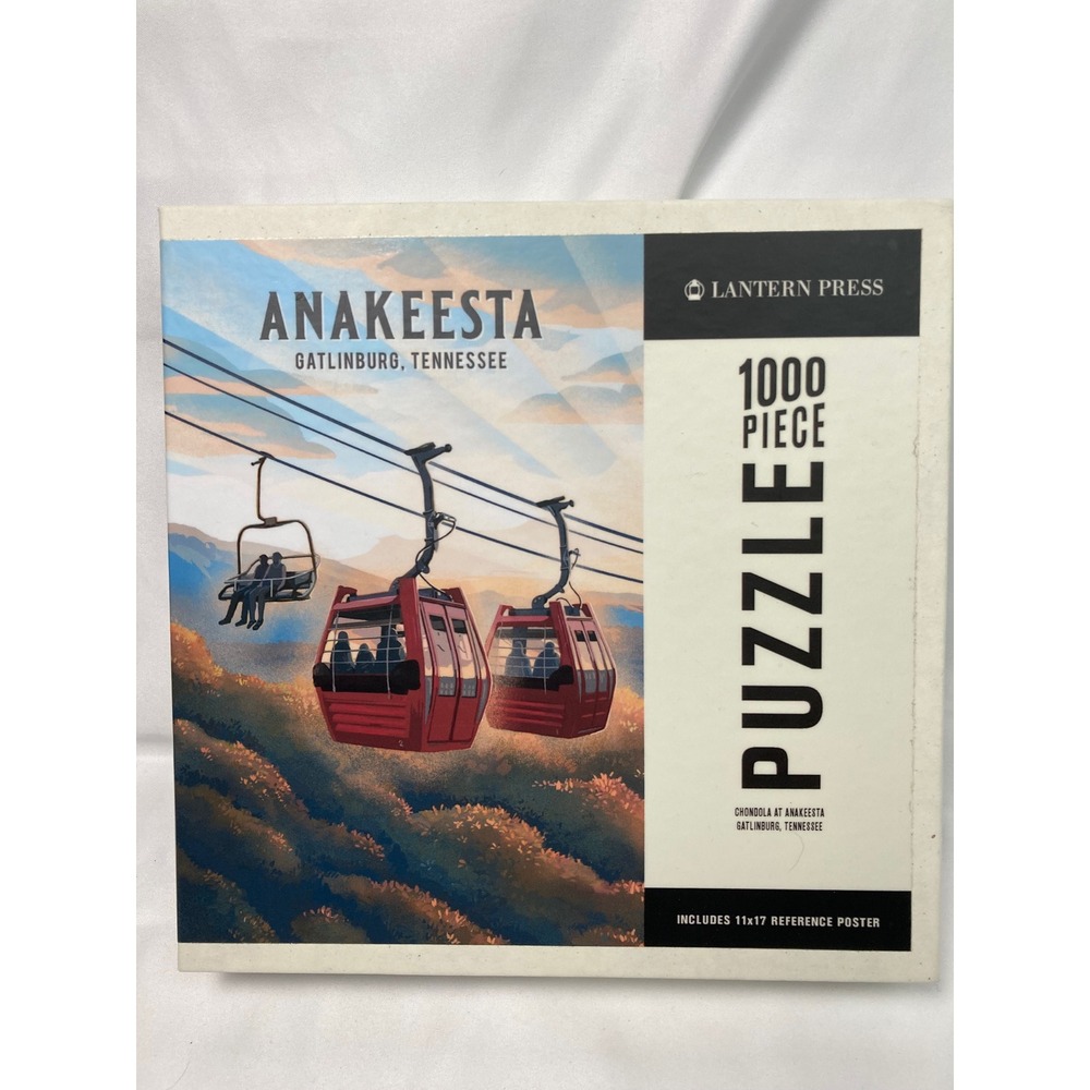 Anakeesta Gatlinburg TN 1000 Piece Puzzle‎ Lantern Press Gondola Scenic Travel - Picture 2 of 8